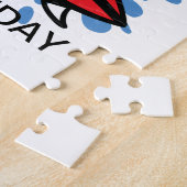 Funny Birthday Surfing Pineapple Legpuzzel (Zijkant)