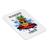 Funny Birthday Surfing Pineapple Magneet (Rechterzijde)