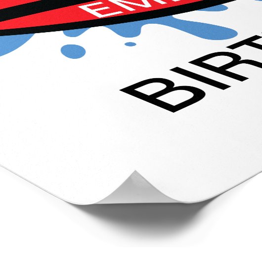 Funny Birthday Surfing Pineapple Poster (Hoek)