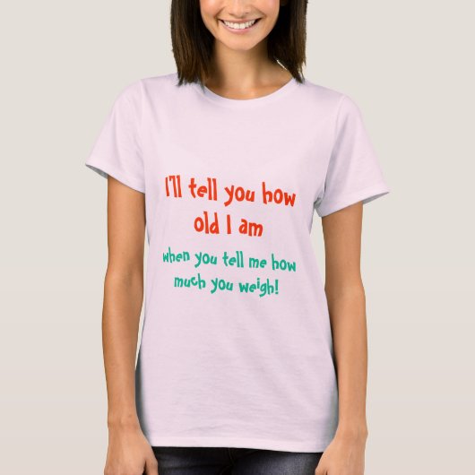 Funny Birthday T T-shirt (Voorkant)
