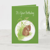 Funny, Birthday to Mice Person.Cute Mouse Kaart (Voorkant)