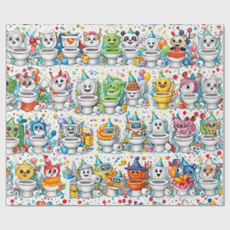 Funny Birthday Toilet Cadeaupapier