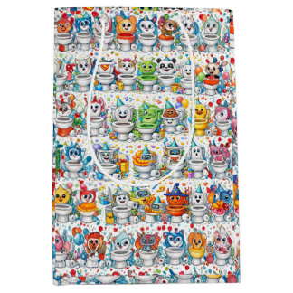 Funny Birthday Toilet Party Medium Cadeauzakje