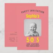 Funny Birthday Uitnodiging (Voorkant / Achterkant)