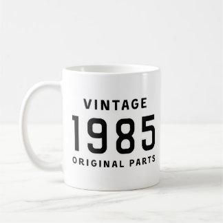 Funny Birthday Vintage 1985 Original Parts Mug Koffiemok