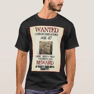 Funny Birthday Vintage Retro Humor Gezochte Foto T-shirt