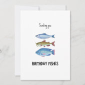 Funny Birthday Vissen Verjaardag Kaart (Voorkant)