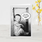 Funny Birthday Wenskaart Kaart (Gele Bloem)