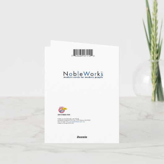 Funny Birthday Wenskaart - Mannen Slecht Geheugen Kaart (Achterkant)