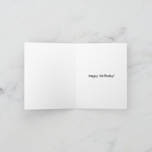 Funny Birthday Wenskaart voor buitenbejaarden Kaart (Binnen)