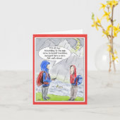 Funny Birthday Wenskaart voor buitenbejaarden Kaart (Gele Bloem)