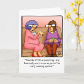 Funny Birthday Wenskaart voor haar Kaart (Gele Bloem)