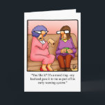 Funny Birthday Wenskaart voor haar Kaart<br><div class="desc">Geniet van het verspreiden van de lach met dit hilarische romantische vrolijke verjaardagsfeestje van artiest Bill Abbott; stuur wat lachen mee met je liefde en wensen voor een vrolijk wenskaart. Bill Abbotts cartoon "Spectickles" de internationaal gesyndiceerde strip is ook verschenen in Hallmark U.K.,  Reader's Digest en andere goede tijdschriften!</div>