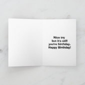 Funny Birthday Wenskaart voor haar Kaart (Binnen)