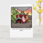 Funny Birthday Wenskaart voor haar Kaart (Gele Bloem)