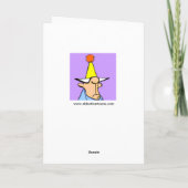 Funny Birthday Wenskaart voor hem Kaart (Achterkant)