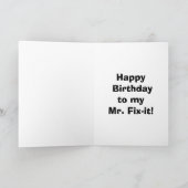 Funny Birthday Wenskaart voor hem Kaart (Binnen)