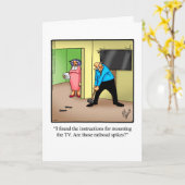 Funny Birthday Wenskaart voor Hem "Spectickles" Kaart (Gele Bloem)