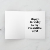 Funny Birthday Wenskaart voor vrouw Kaart (Binnen)
