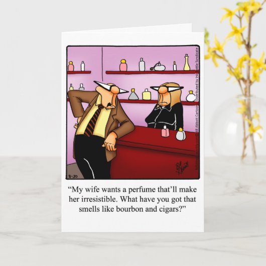 Funny Birthday Wenskaart voor vrouw Kaart (Gele Bloem)