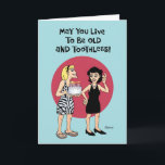Funny Birthday Wish for BFF Kaart<br><div class="desc">Funny Birthday Wenskaart voor zus,  vrouw vriend of BFF</div>