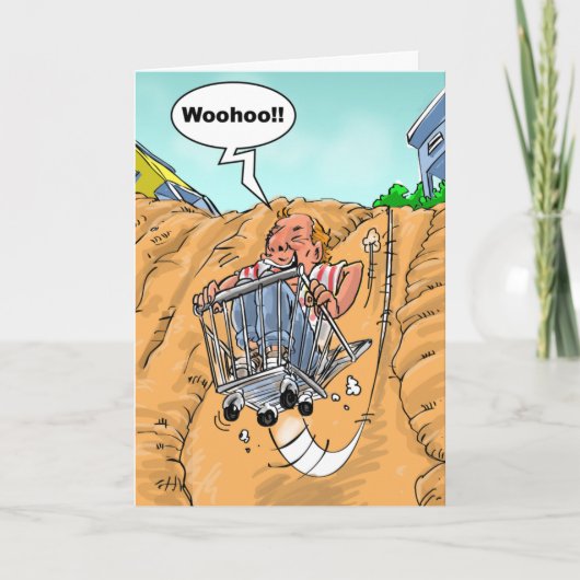 Funny Birthday Wishes - Bucket List Kaart (Voorkant)