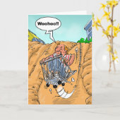 Funny Birthday Wishes - Bucket List Kaart (Gele Bloem)