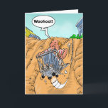 Funny Birthday Wishes - Bucket List Kaart<br><div class="desc">You know that "Funny Birthday Wishes - Bucket List" is perfect voor your next card purchase, when one of your friends or familiy memby stearts referring to things they want to check off of theirs. This funny birthday picture portrays a middle-aged man riding down a hill in a shopping cart....</div>