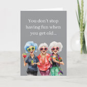 Funny Birthday – You Don’t Stop Having Fun When Ol Kaart (Voorkant)