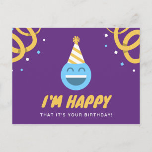 Funny Birthday - zie de achterkant van de kaart -