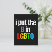 Funny Bisexual LGBTQ Rainbow Humor Quote Briefkaart (Staand voorkant)