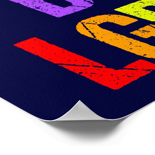 Funny Bisexual LGBTQ Rainbow Humor Quote Poster (Hoek)