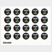 Funny Bisexual LGBTQ Ronde Sticker (Vel)