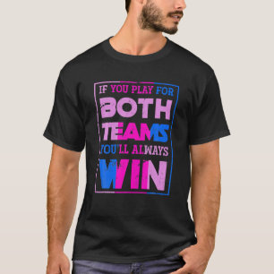 Funny Bisexuality Bi Flag Pride Month Queer Gift T-shirt