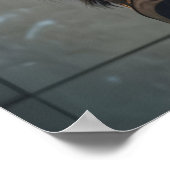 Funny Bison Bathroom Print, Toilet Newspaper Art Poster (Hoek)