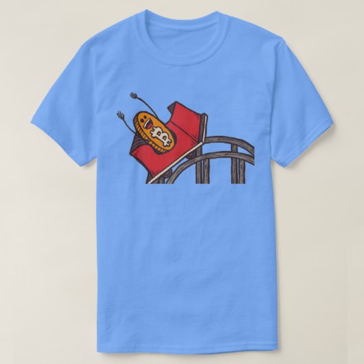 Funny Bitcoin Rollerkuster Cryptocurrency T-shirt (Design voorkant)