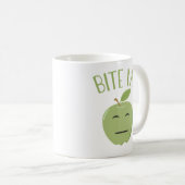 Funny Bite me Apple Coffe Mok (Voorkant rechts)