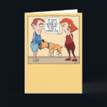 Funny Biting Boxer is een Wiener Dog Birthday Kaart<br><div class="desc">Hier is een grappige en enigszins stoute verjaardagskaart met een bokshond die een wiener-hond lijkt te zijn. Ouch! Bedankt dat je dit originele ontwerp hebt gekozen door © Chuck Ingwersen. Ik ben een onafhankelijke kunstenaar,  en ik post cartoons en strips op Instagram,  waar mijn handvat @captainchy is</div>