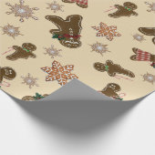 Funny Bitten Gingerbrood Mannen Cadeaupapier (Hoek)