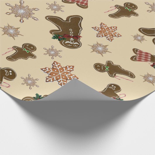 Funny Bitten Gingerbrood Mannen Cadeaupapier (Hoek)