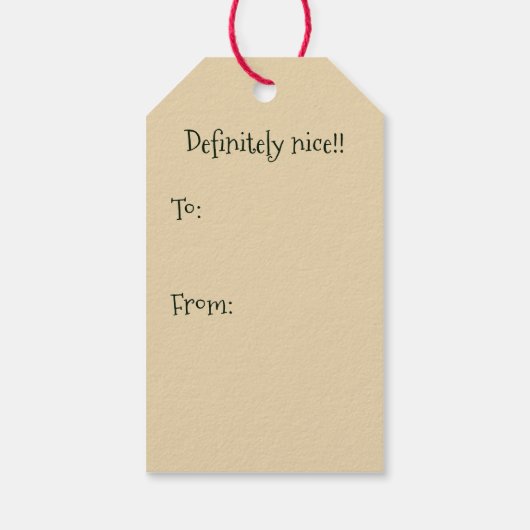 Funny Bitten GingerbrooMan Cadeaulabel (Achterkant)