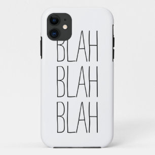Funny bla bla moderne trendy hipster-humor iPhone 11 hoesje