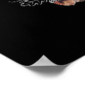 Funny Black Afbeelding Family Tree is vol met note Poster (Hoek)