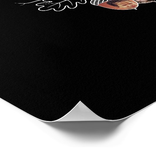 Funny Black Afbeelding Family Tree is vol met note Poster (Hoek)