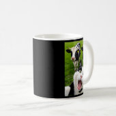 Funny Black And White Cat Cow Selfie  Koffiemok (Voorkant rechts)