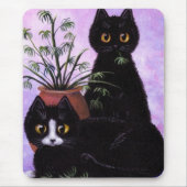 Funny Black and White Cat Creationarts Muismat (Voorkant)