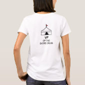 Funny Black and White Circus Tent Quote T-shirt (Achterkant)