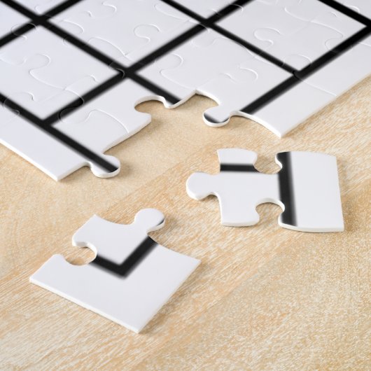 Funny Black and White Crossword Game Legpuzzel (Zijkant)