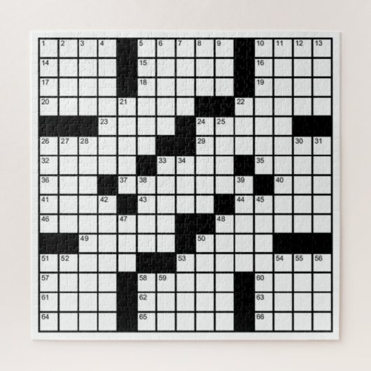 Funny Black and White Crossword Game Legpuzzel (Verticaal)