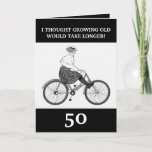 Funny  Black and White Sister 50th Birthday Kaart<br><div class="desc">Grappig Black en White Sister 50th Birthday, een grappig design dat bestemd is voor elke zus op haar verjaardag. Als je op zoek bent naar een grappige zuster verjaardagskaart, een zuster verjaardagskaart of een vijftigste zusje verjaardagskaart, dan heb je deze nodig. Het ontwerp is voorzien van een eenvoudige zwarte en...</div>